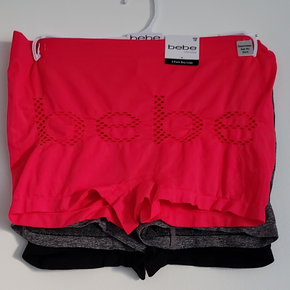 Bebe boyshorts 3 pair 1x